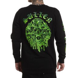 tričko pánské s dlouhým rukávem SULLEN - MELTING SKULLS - SCM7541_JTBK