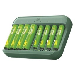 Nabíječka baterií GP Charge & save E822 + 4×AA 1300 mAh + 4×