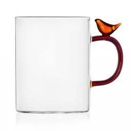 Ichendorf Milano designové sklenice na vodu Mug Amber Bird