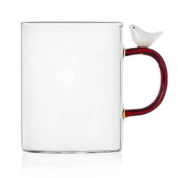Ichendorf Milano designové skelnice na vodu Mug White Bird