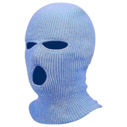 Balaclava - pleten orln maska se 3 otvory - modr