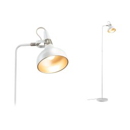 PAULMANN Stojací svítidlo Juna E14 max. 20W bílá mat/šampaň kov