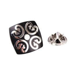 Gaira® Brož do klopy Ornament 3908, Barva stříbrná