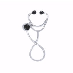 Gaira® Brož Stethoscope 3777, Barva stříbrná