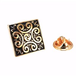 Gaira® Brož do klopy Ornament 3605, Barva zlatá