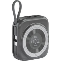 Choetech 10000mAh LED display Dual Type-c Cable Out power bank for Mobile and Apple watch-Grey