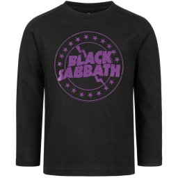 tričko dětské s dlouhým rukávem Black Sabbath - Emblem - Black/Purple - METAL-KIDS - 809.36.8.91