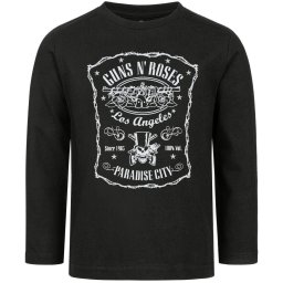 tričko dětské s dlouhým rukávem Guns N' Roses - Paradise City - Black/White - METAL-KIDS - 803.36.8.7