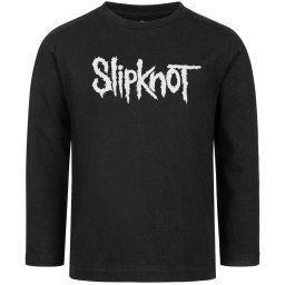 tričko dětské s dlouhým rukávem Slipknot - Logo - Black/White - METAL-KIDS - 719.36.8.7