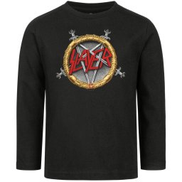 tričko dětské s dlouhým rukávem Slayer - Pentagram - Black - METAL-KIDS - 546.36.8.999