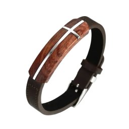 Gaira® Kožený náramek Cross 36754