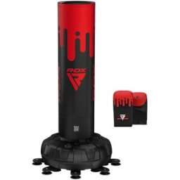 RDX Volně stojící boxovací pytel Adults Punch Bag F9 s rukavicemi, červeno-černý 6ft