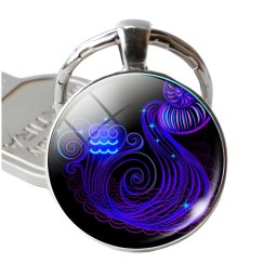 Gaira® Přívěsek na klíče Zodiac 30802, Znamení zvěrokruhu Vodnář