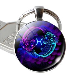 Gaira® Přívěsek na klíče Zodiac 30802, Znamení zvěrokruhu Ryby