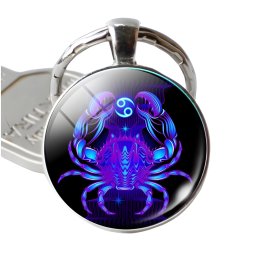 Gaira® Přívěsek na klíče Zodiac 30802, Znamení zvěrokruhu Rak