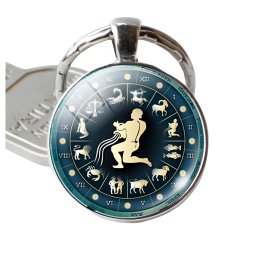 Gaira® Přívěsek na klíče Zodiac 30803, Znamení zvěrokruhu Vodnář
