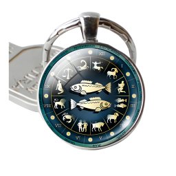 Gaira® Přívěsek na klíče Zodiac 30803, Znamení zvěrokruhu Ryby