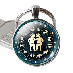 Gaira® Přívěsek na klíče Zodiac 30803, Znamení zvěrokruhu Blíženci