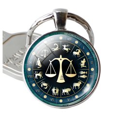 Gaira® Přívěsek na klíče Zodiac 30803, Znamení zvěrokruhu Váhy