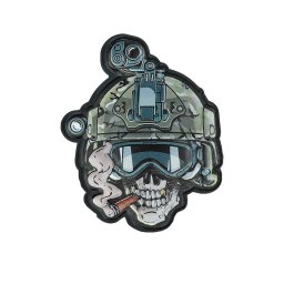 101INC nášivka 3D plastová LEBKA - OPERATOR velcro