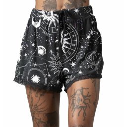 kraťasy dámské (pyžamo) KILLSTAR - Cosmos - Black - KSRA005999