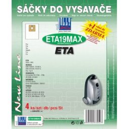 Jolly Sáčky do vysavače ETA19 MAX - textilní - vůně Fresh