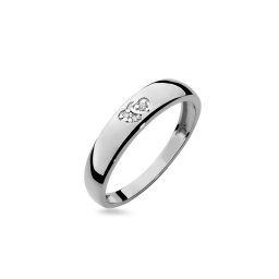 Okouzlující diamantový prsten se srdíčky, 14K BSBR001A