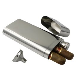 Gaira® Placatka 60ml s pouzdrem na doutníky 8277