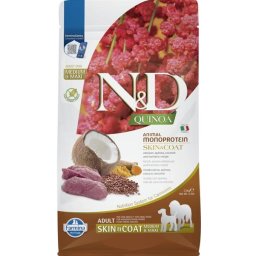 N&D Dog GF Quinoa Skin&Coat Medium Maxi zvěřina kokos 2,5 kg