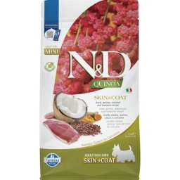 N&D Dog GF Quinoa Skin&Coat Mini kachna kokos 2,5 kg