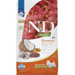 N&D Dog GF Quinoa Skin&Coat Mini sleď kokos 2,5 kg