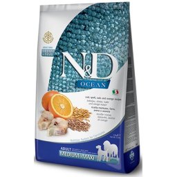 N&D Ocean Dog Adult Cod Spelt Oats Orange 2,5 kg