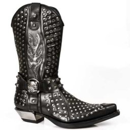 boty NEW ROCK - 7928-S1 - Itali Negro