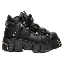 boty NEW ROCK - VEGAN NEGRO - M.106-VS1