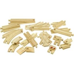Bigjigs Toys Bigjigs Set kolejí 25 dílů