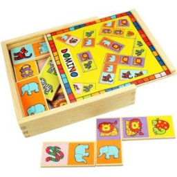 Bigjigs Toys Dřevěné domino - Zvířátka