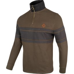 Mikina HALF ZIP CONTRAST ZELENÁ vel. XL