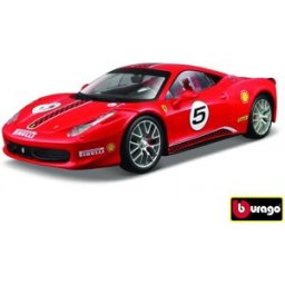 Bburago Ferrari Racing 458 Challenge červená 1:24