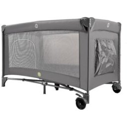 KIK KX2973 Skládací cestovní postýlka s matrací, max. 15 kg, šedá