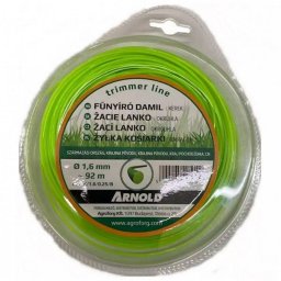 ARNOLD Vyžínací struna 1,6 mm x 92 m, kulatá FIN016KB