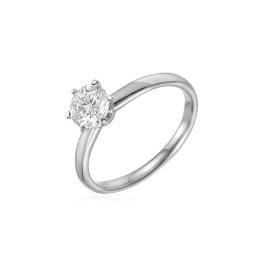 Zásnubní prsten s diamantem Olivia, bílé zlato IZBR1217A