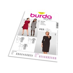 Střih Burda 7137 - Pouzdrové šaty, šaty s límečkem