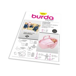 Střih Burda 8591 - Oblečky pro panenky
