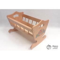Dřevěná kolébka pro panenky VELKÁ