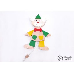 Kamarád KLAUN - tahací závěsná hračka