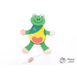 Kamarád ŽÁBA - tahací závěsná hračka