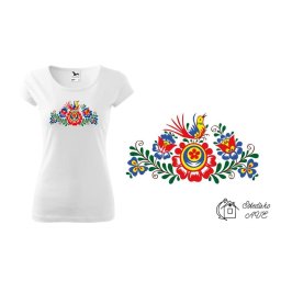Dámské triko FOLKLOR bílé