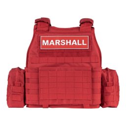 101INC vesta taktická Marshall ČERVENÁ
