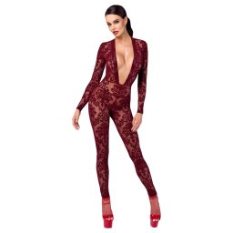 Noir Kink Royal - prsvitn catsuit - erven - M