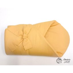 Rychlozavinovačka KLASIK s mašlí - UNI hořčicová